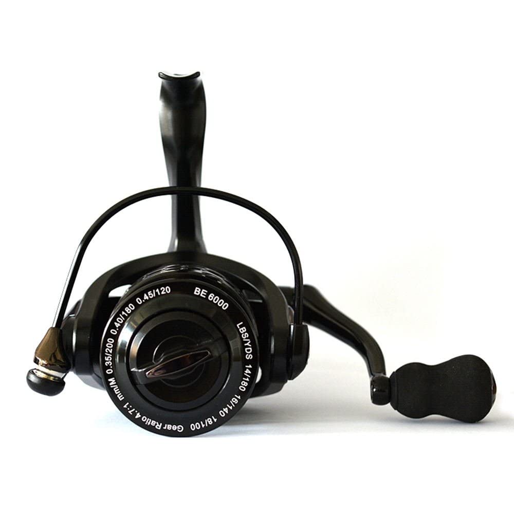 Fishdrops spinning reel on-angler use demonstrates smooth spinning for long casts.