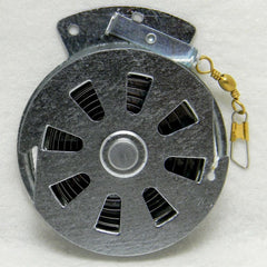 Stainless steel spring and galvanized frame of the reel