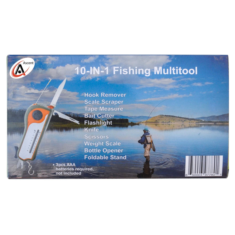 Scale scraper and bait cutter extended from multitool