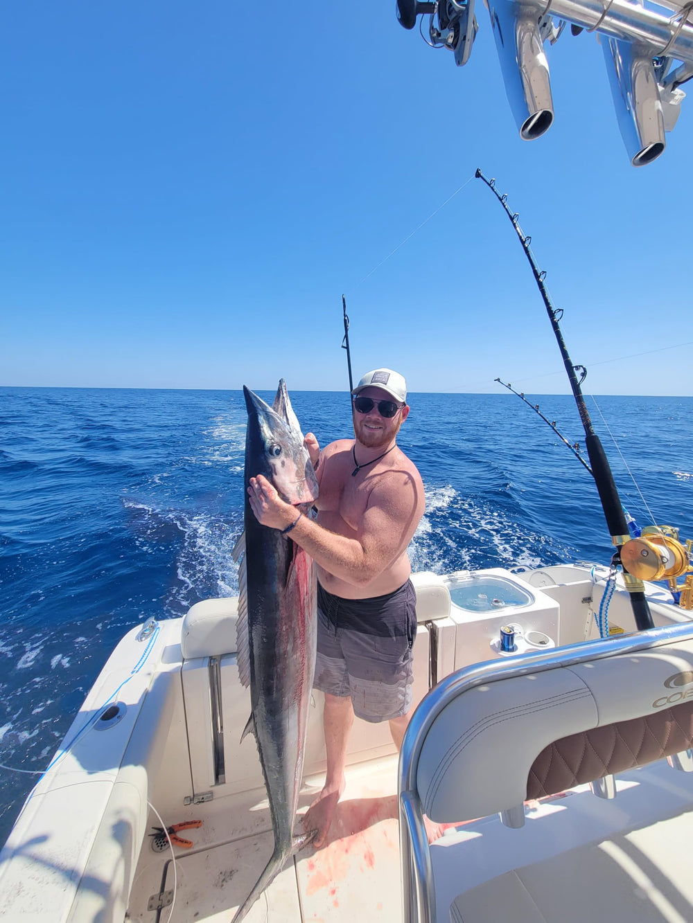 80 lb Wahoo Strike test with shock leader