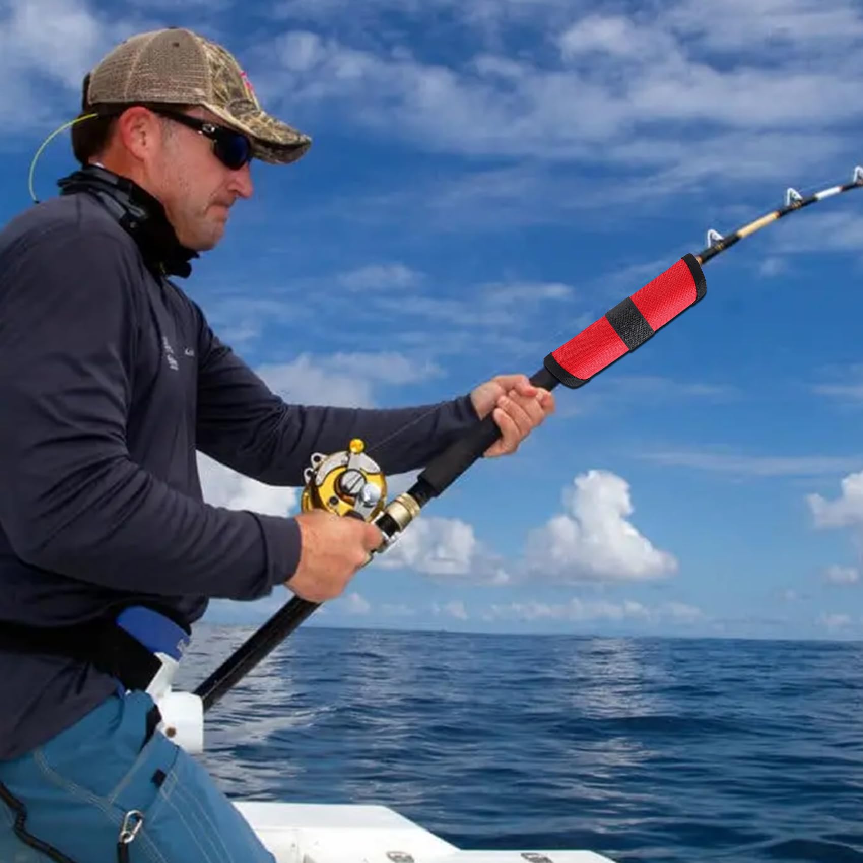 Fishermen safely storing and protecting lures with covers