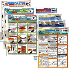 Front cover of Fishermen's Fly Fishing Set waterproof quick reference guide.
