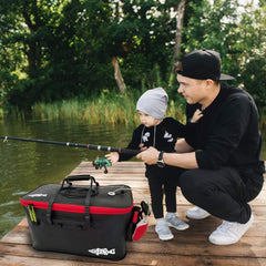 Fishernomics collapsible fishing bucket 6 gallon red