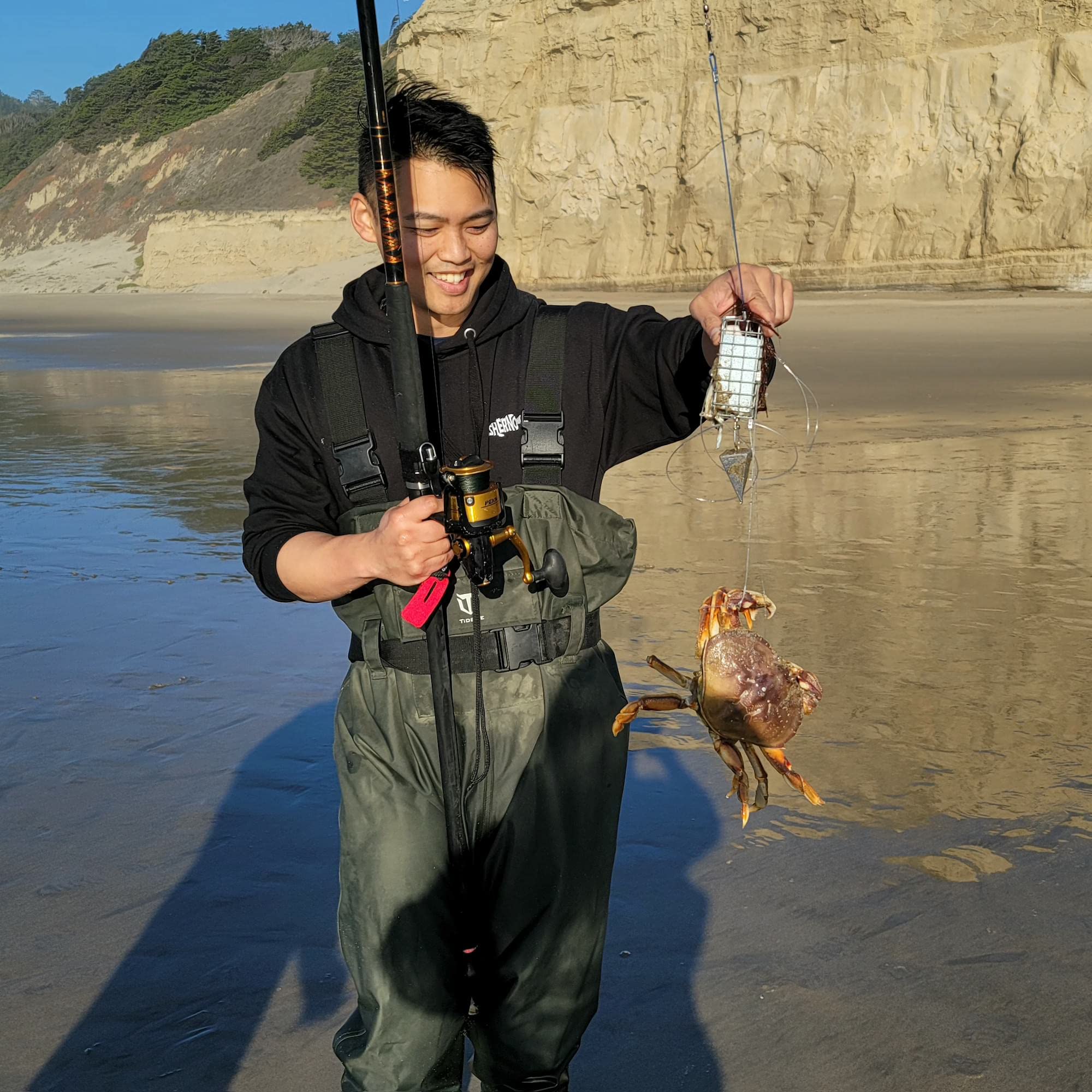 Crab snare ready for Blue, Dungeness, Red and Rock crabs