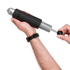 Aluminum body and stem details (6061 alloy, anodized)