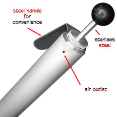 Close-up of spout lock on FishForm injector