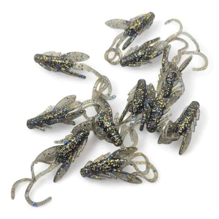 FISHIN ADDICT Nano-Cray 40mm front view with crayfish-like action for pike