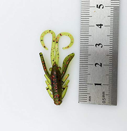 FISHIN ADDICT Nano-Cray 40mm lure showing wiggling appendages to entice wary pike and trout.