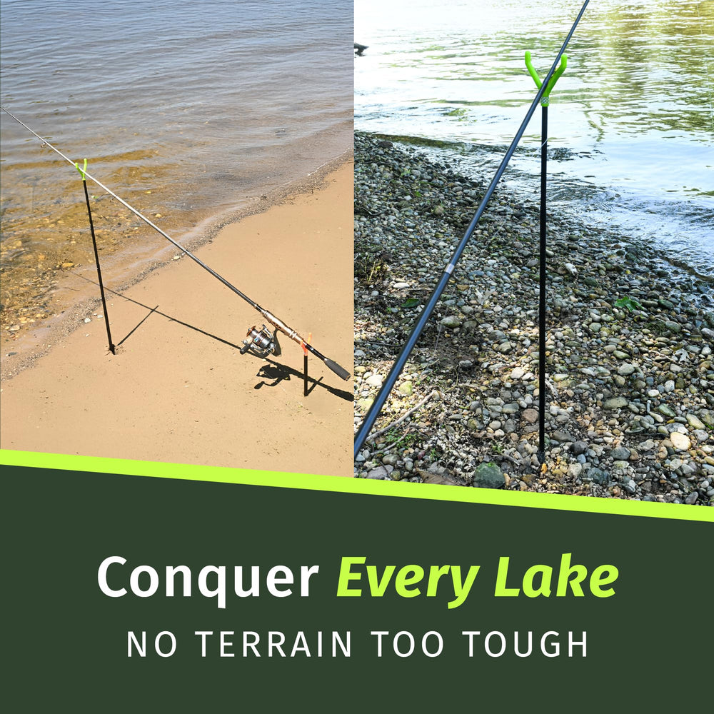 Fishin Stix Trident nylon cradle grips rods securely during bites