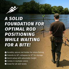 Fishin Stix Trident tubular steel body provides sturdy support
