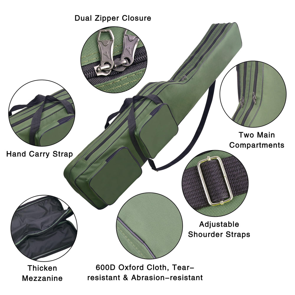 Exterior pockets for lures, knives and small gear