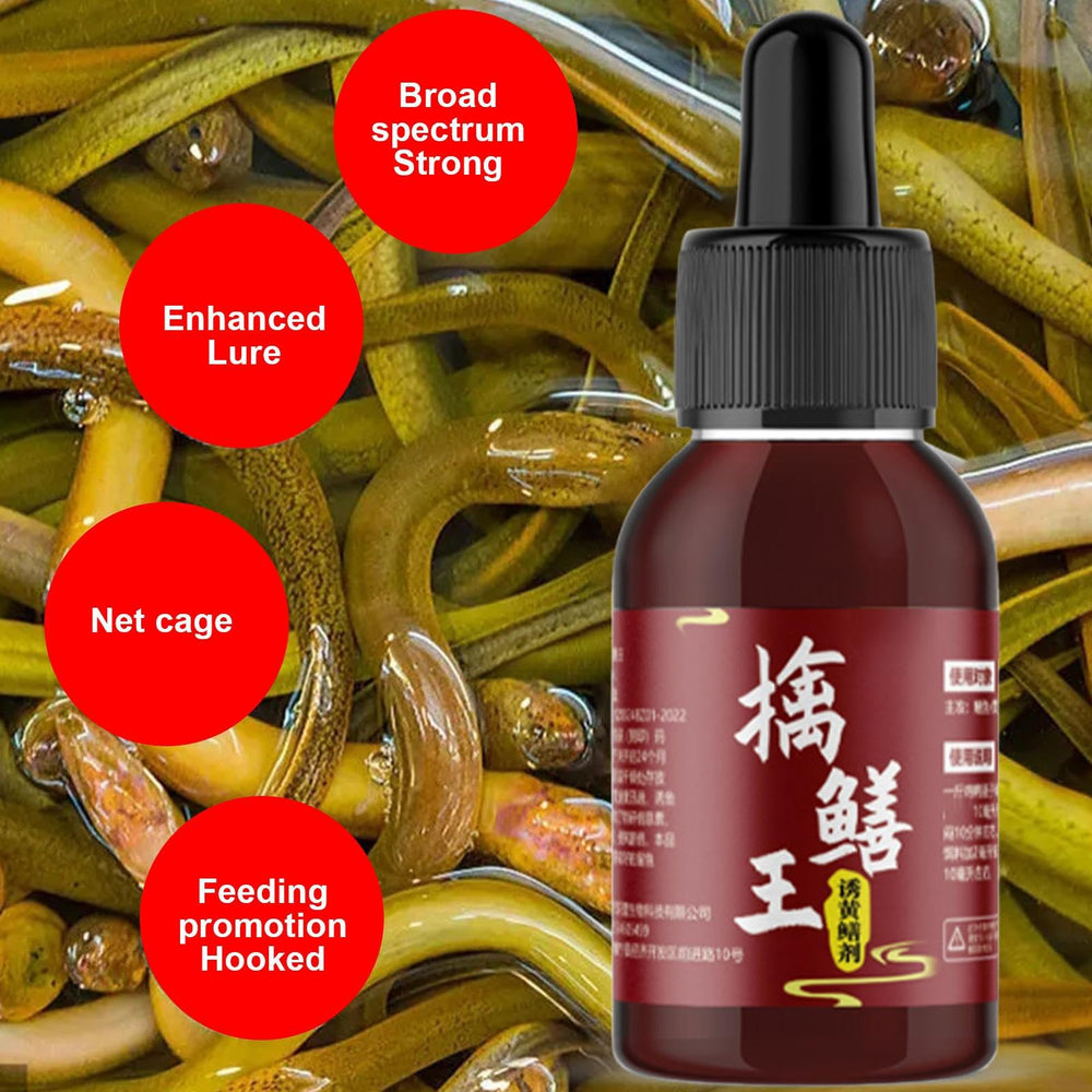 Fishing Bait Booster liquid in play, even dispersion improves lure reach.
