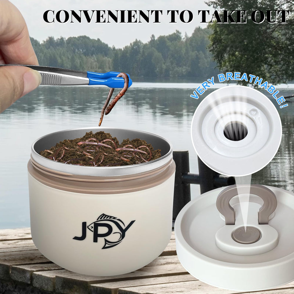 650ml bait container with secure, breathable lid