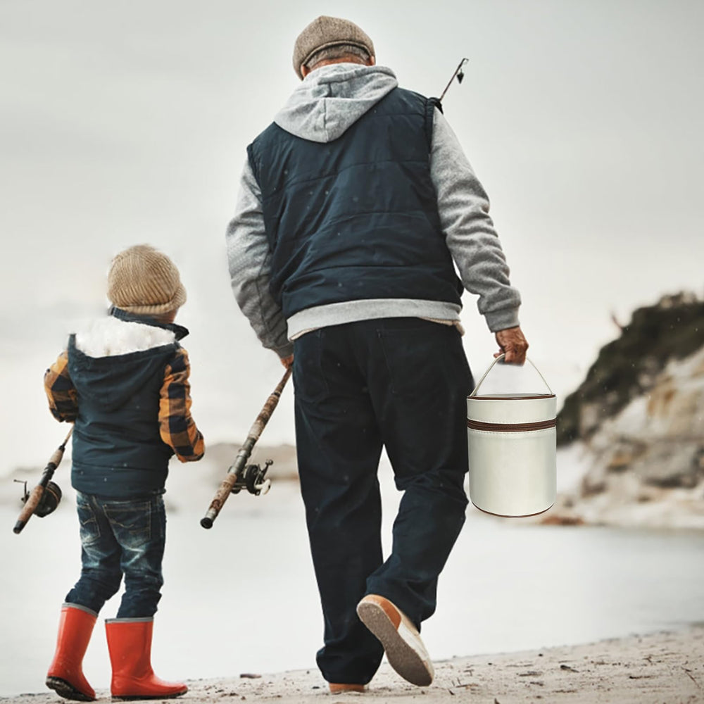 Two bait containers with included tweezers for handling bait