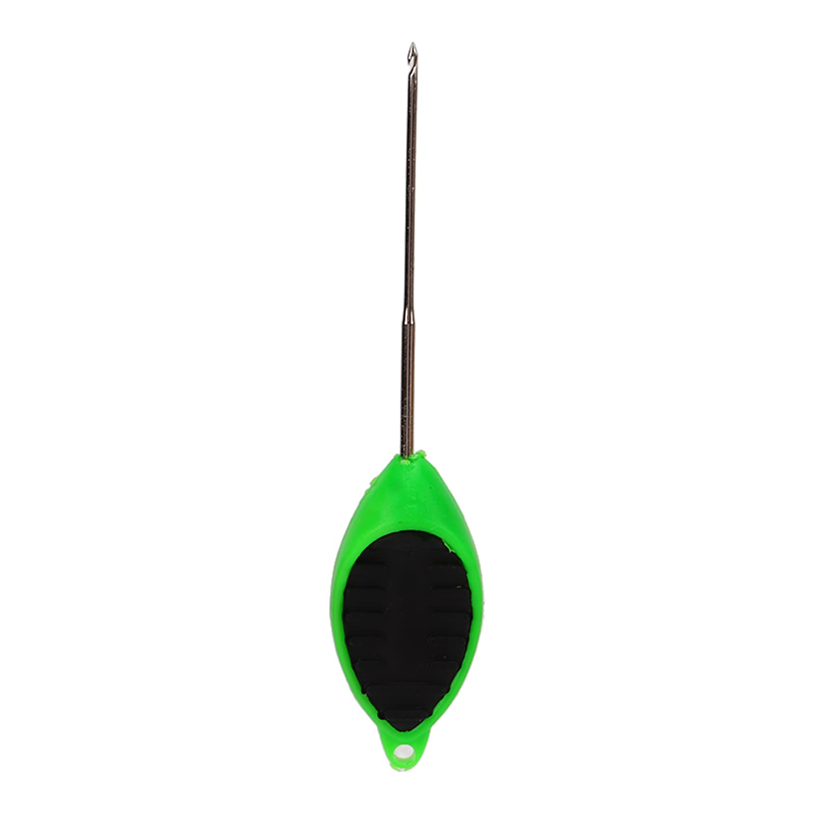 Close-up of fishing bait rig tool needle tip