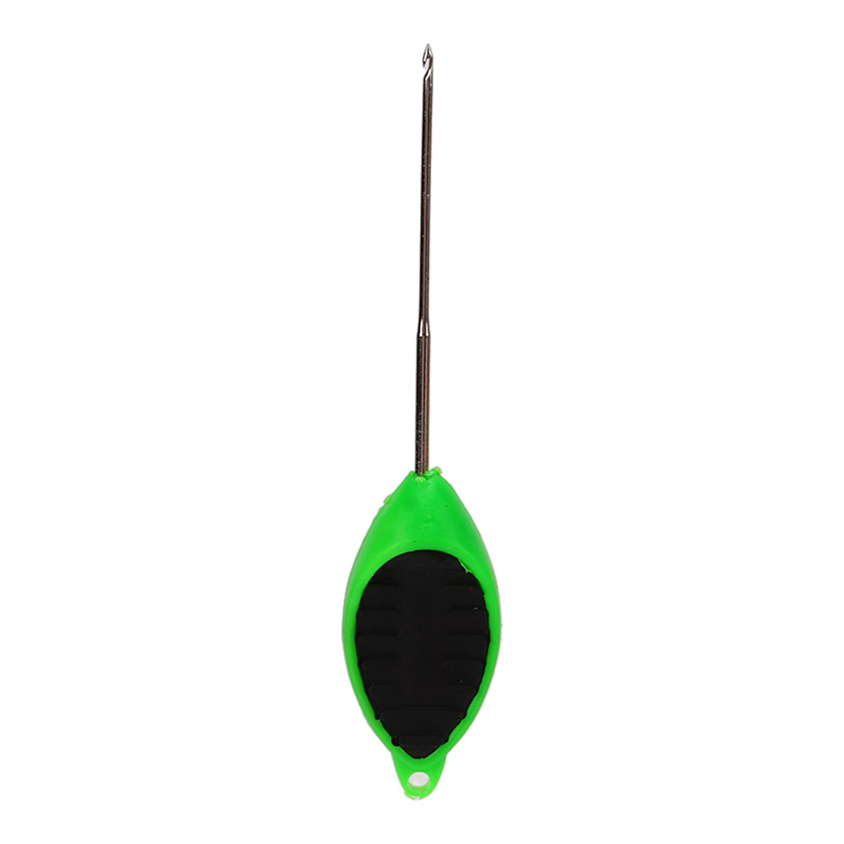 Close-up of fishing bait rig tool needle tip
