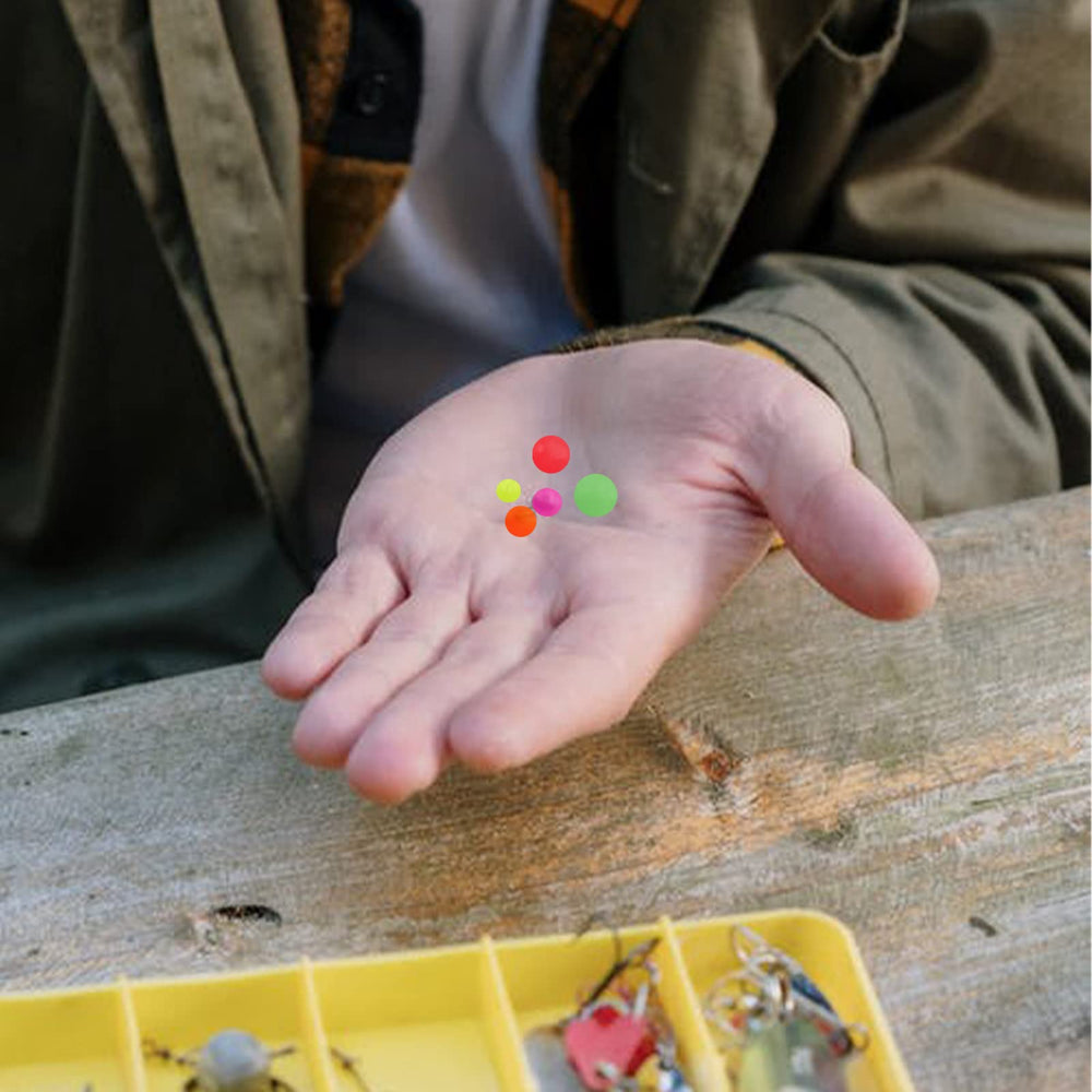 Assorted glow beads for freshwater and saltwater rigs