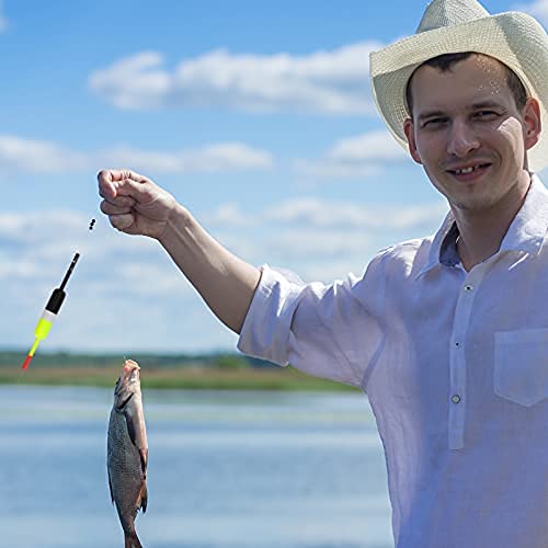 Complete 10-piece fishing floats and bobbers set for various depths