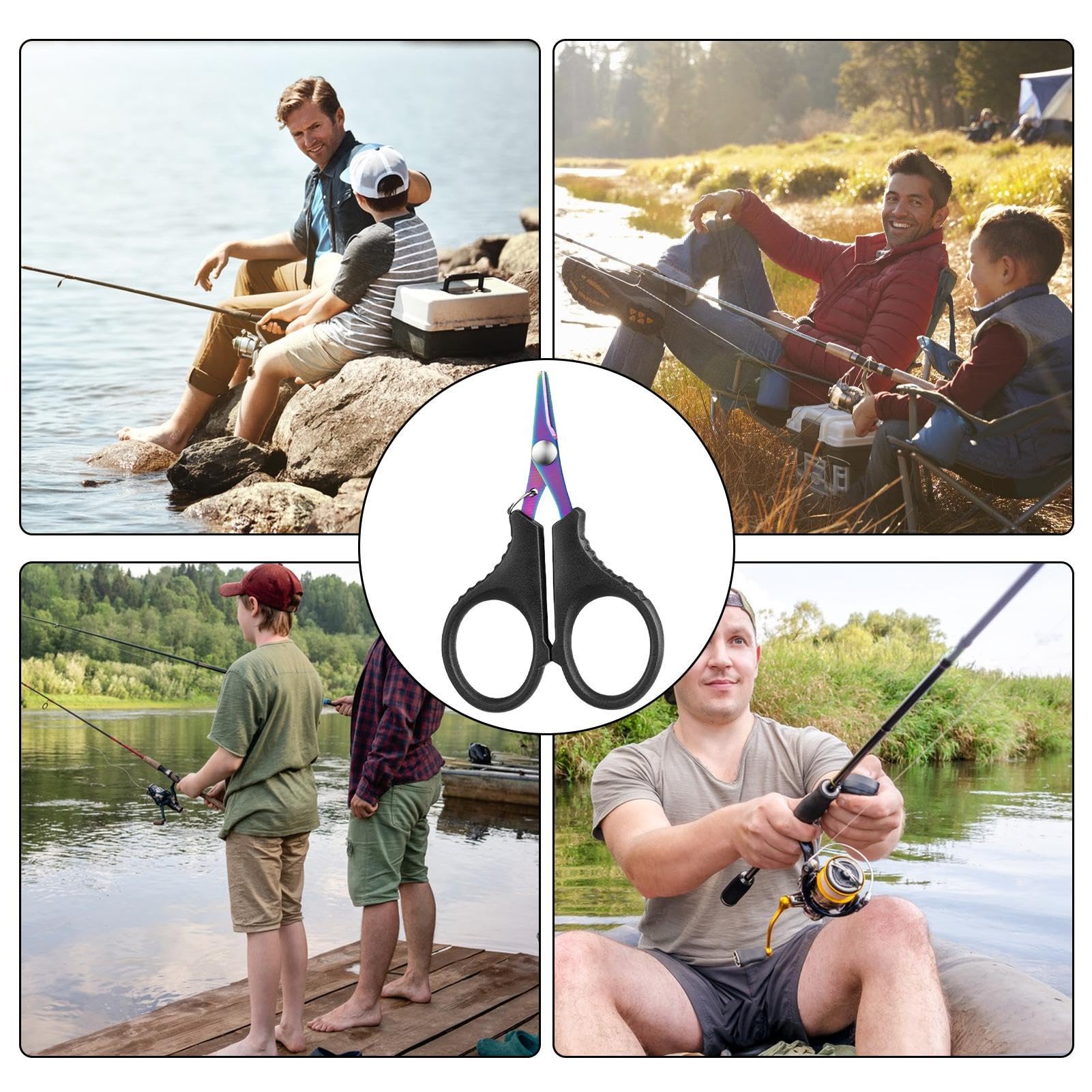 Fishing Braid Scissors easy pocket carry for on-the-go field use