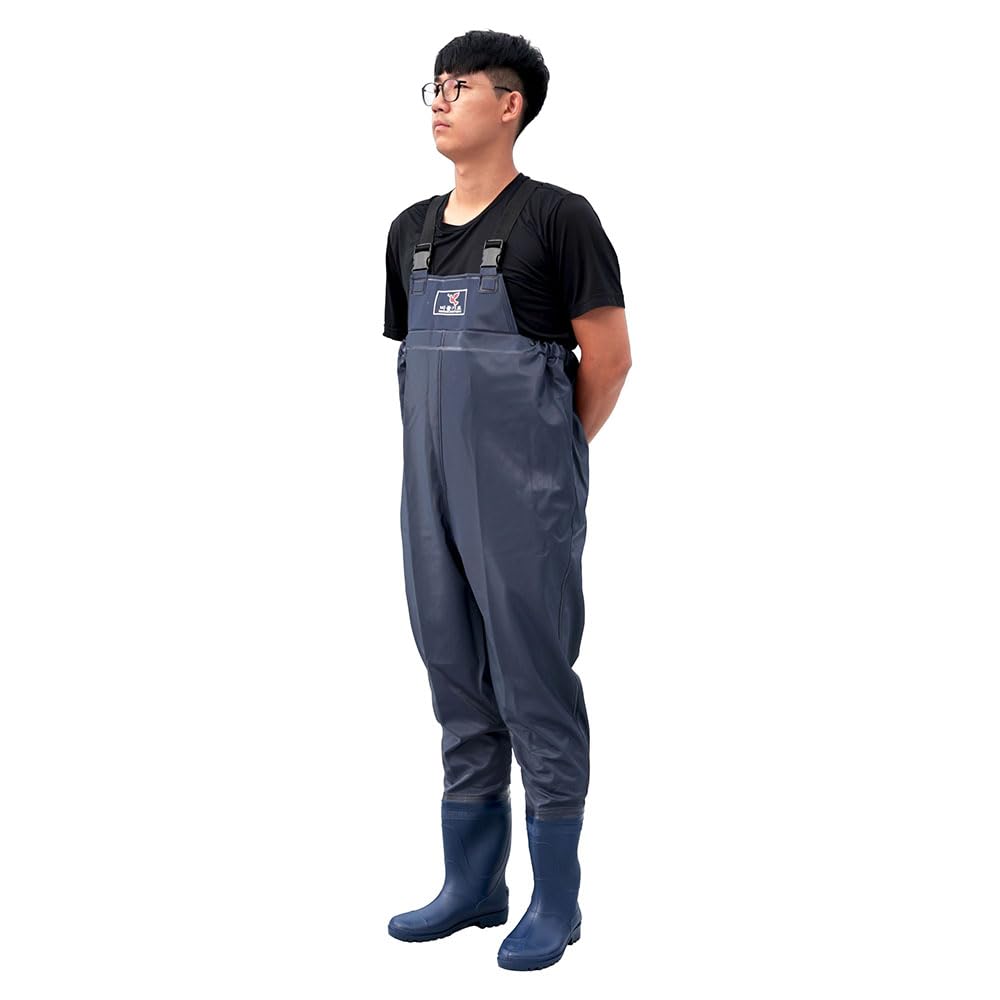 TK-C9300 chest wader 2-ply PVC fabric construction close-up