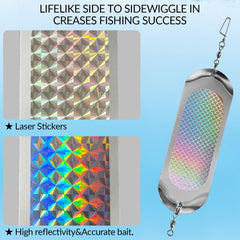 Glow-in-the-dark dodger flasher in action