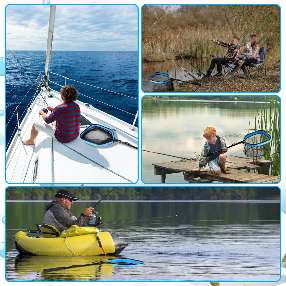 Versatile fishing gear for kayak, canoe, boat and shore fishing