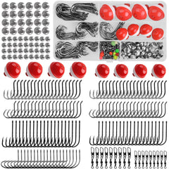 228-piece freshwater fishing tackle kit in portable box
