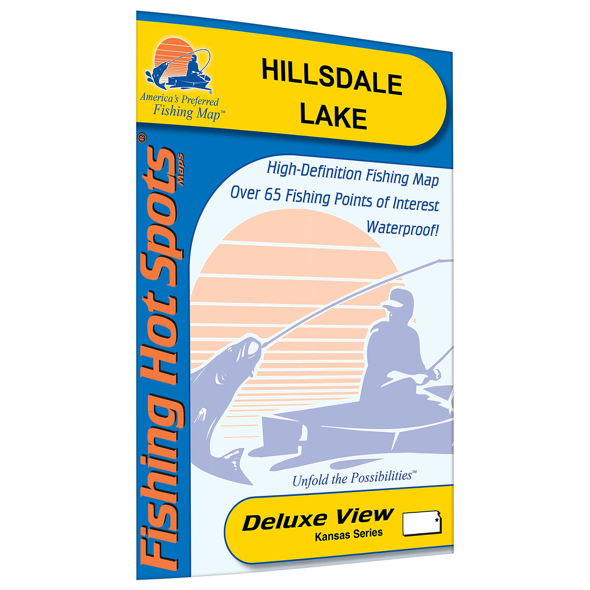 Fishing Hot Spots Hillsdale Lake Fishing Map shows color-coded zones and boat access points