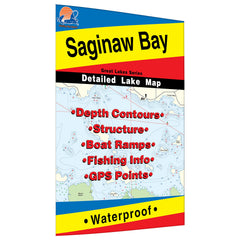 Fishing Hot Spots Saginaw Bay Map helps anglers plan trips and locate productive fishing areas.