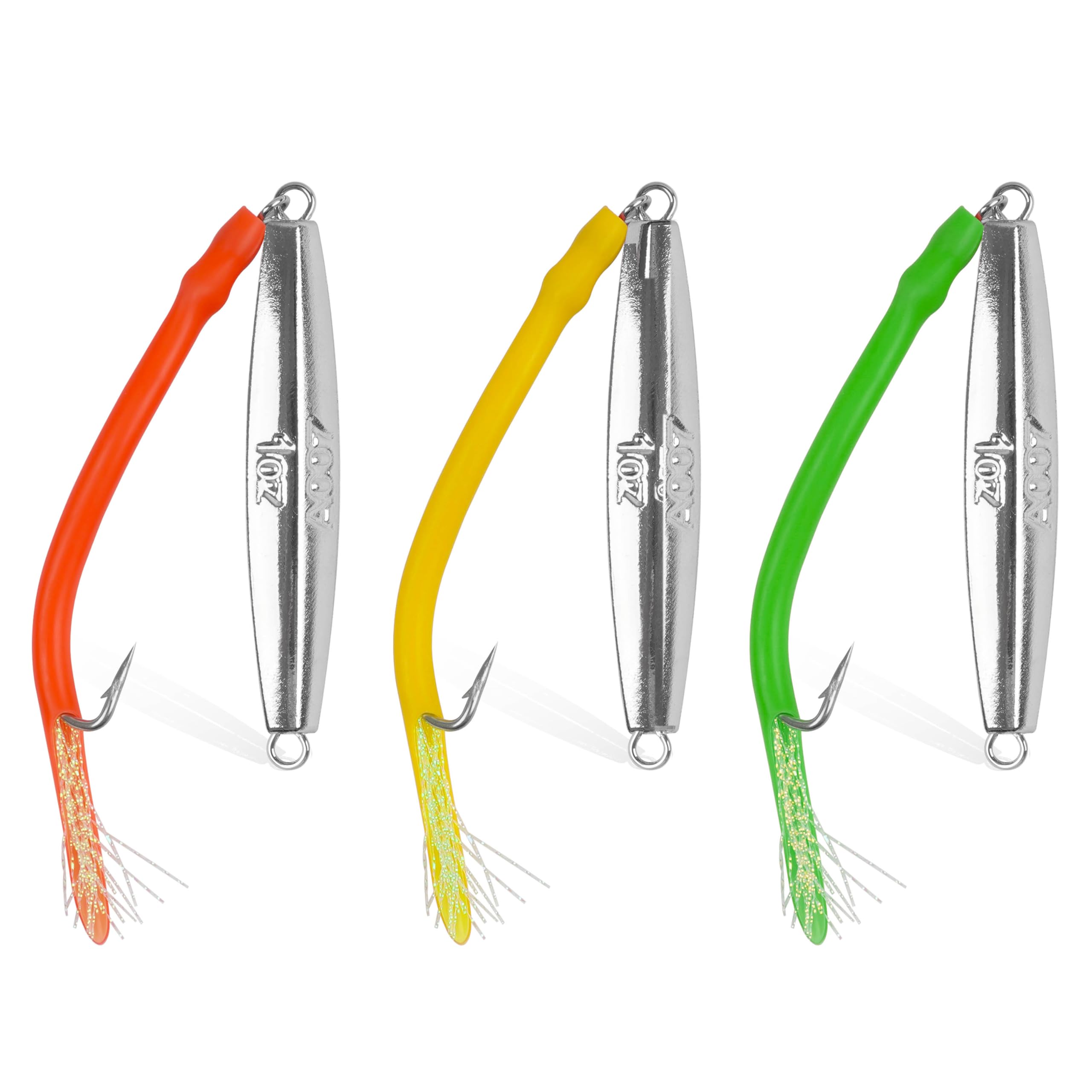 Red 1oz saltwater diamond jig spoon