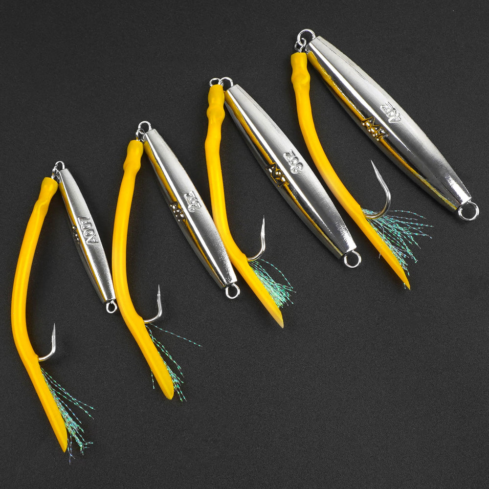 Yellow 3oz saltwater fishing jig