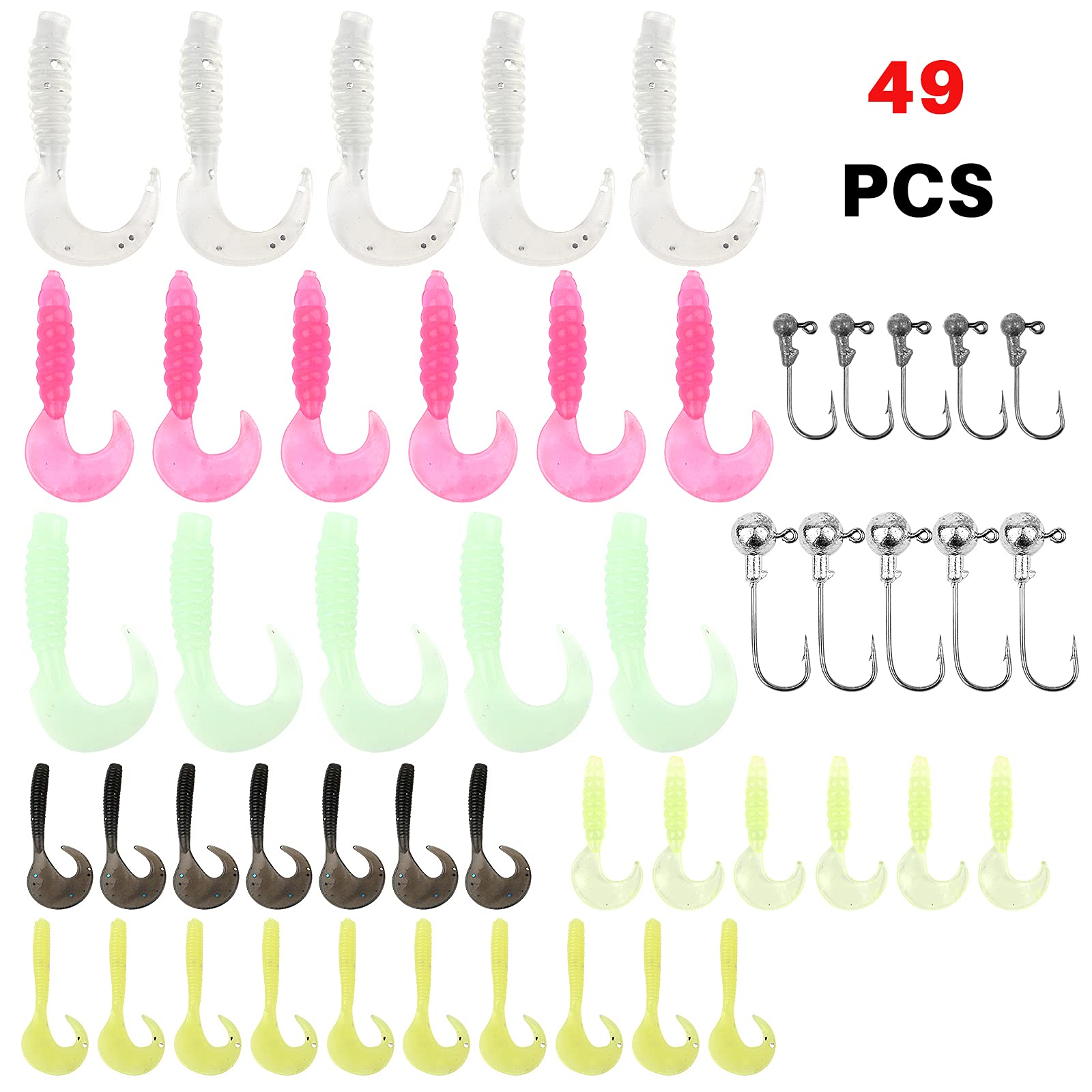 All contents of the all-in-one fishing kit