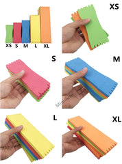 Large foam leader board for fishing hooks and leaders