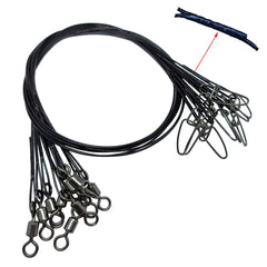 30-piece fishing leader wire set, 100lb rating, 50cm length