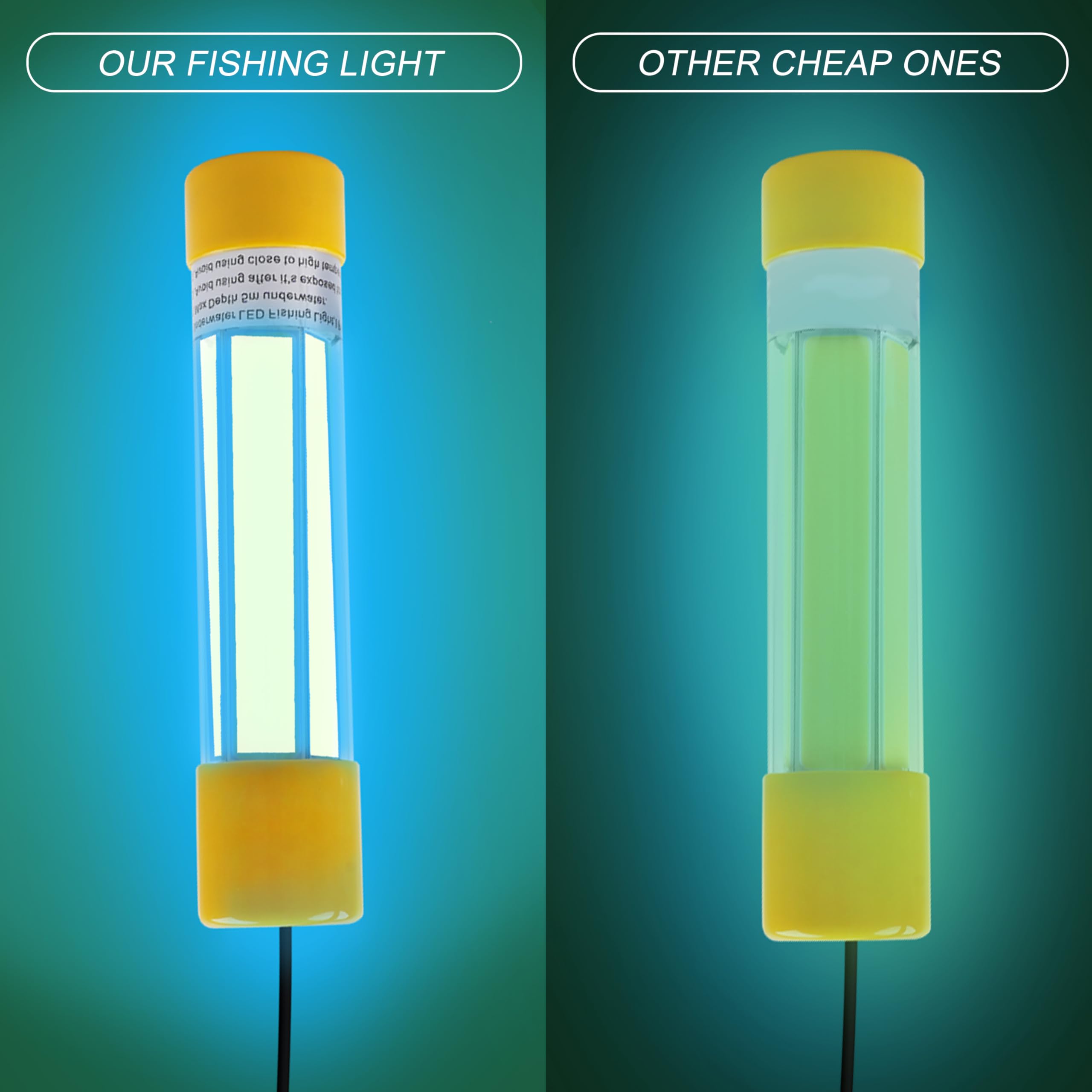 Three color options: white, blue, and green for different targets
