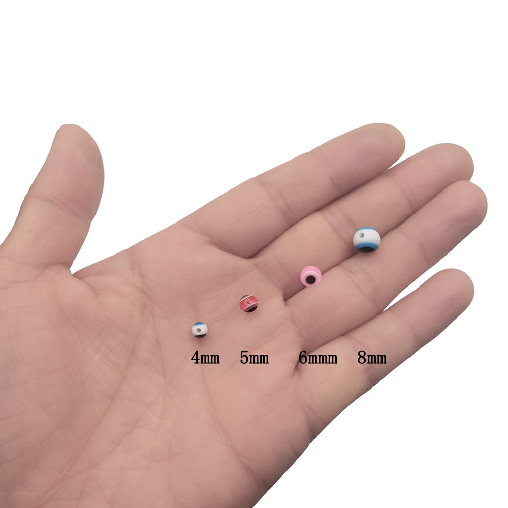 Beads threaded on fishing line showing easy application