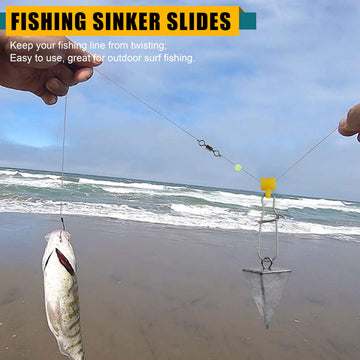 Duo-Lock snap and sinker slider close-up