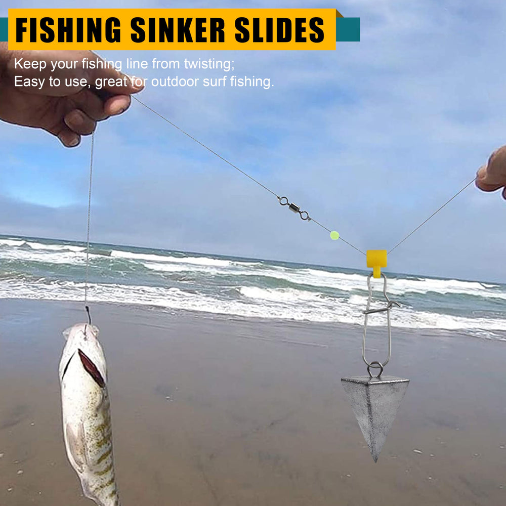 Duo-Lock snap and sinker slider close-up