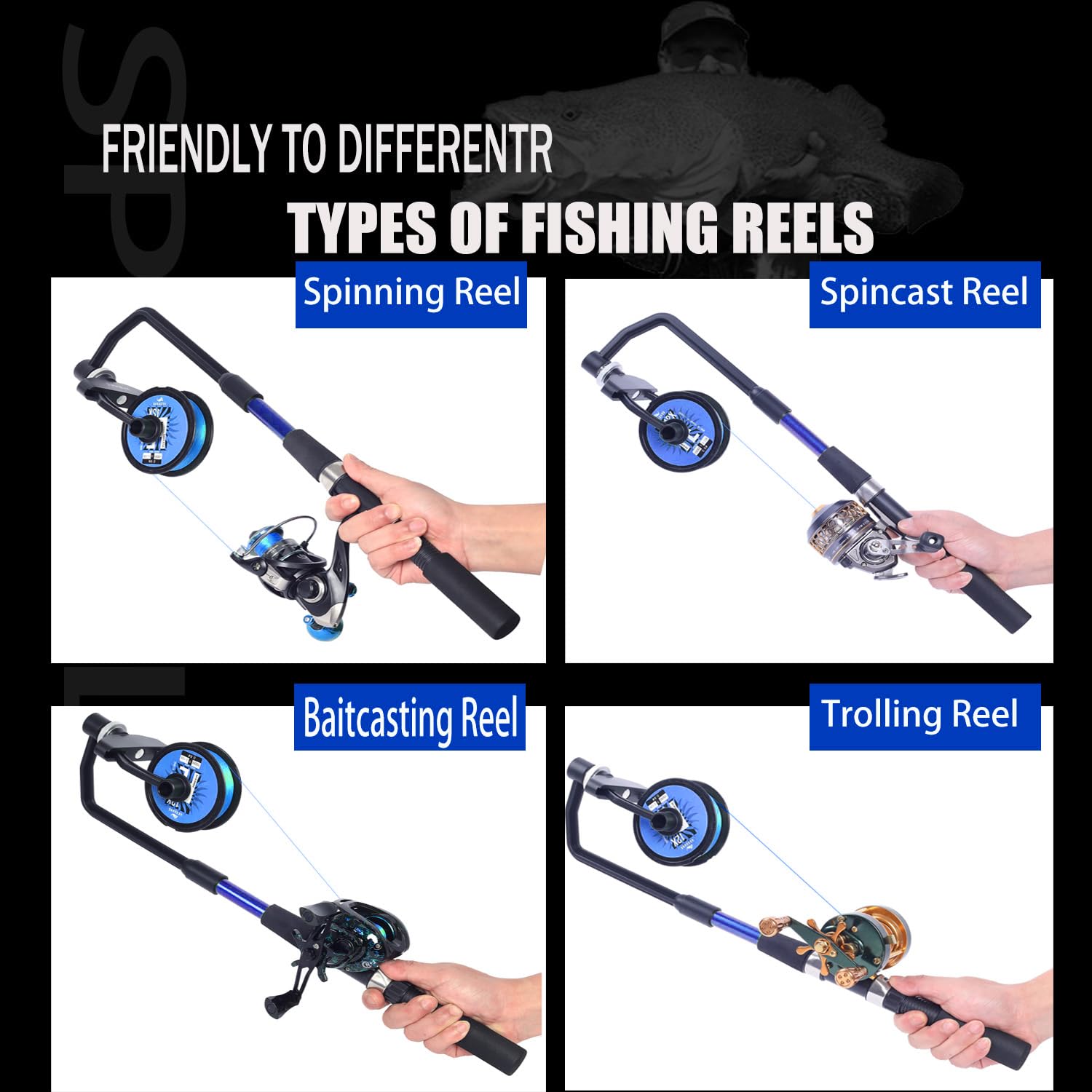 Extended EVA handle for comfortable grip