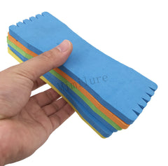 Top view of foam fishing line winding board