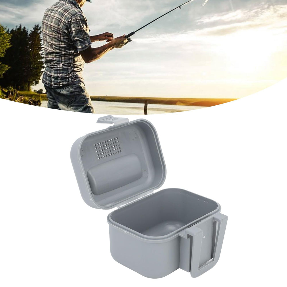 Open bait box showing ventilation and moisture control