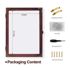 Wall-mounted display cabinet for fishing lures in a living room