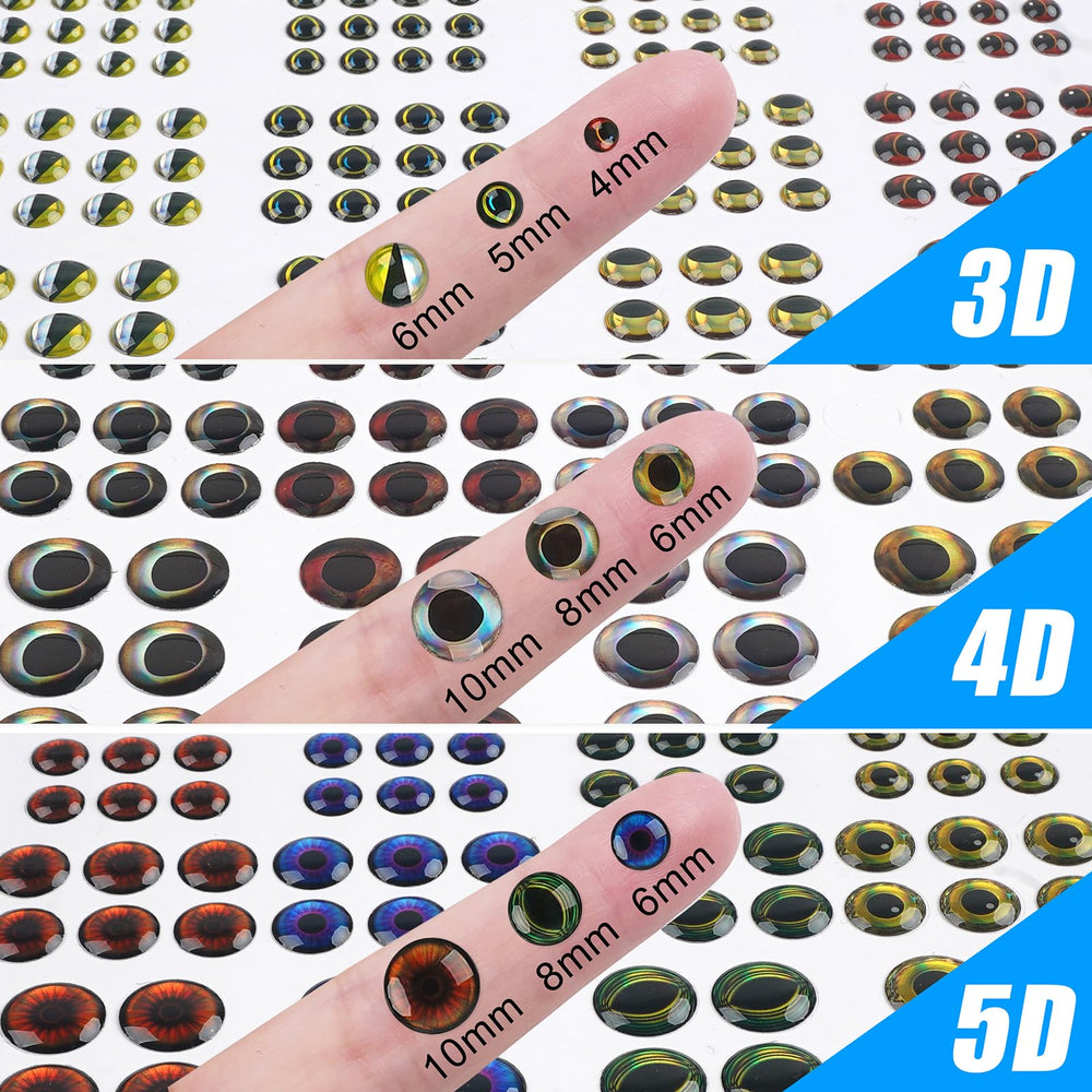 Epoxy domed fishing lure eye 5mm