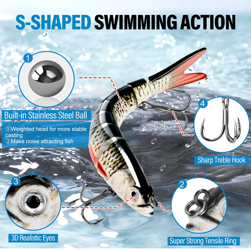 360° propeller topwater lures for splash and vibration