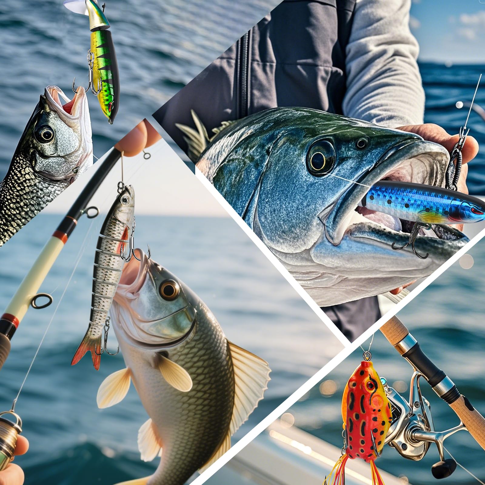 S-shaped diving swimbait showing natural swimming action