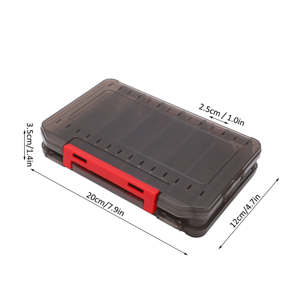 Dual-sided interior of the lure storage box for varied bait