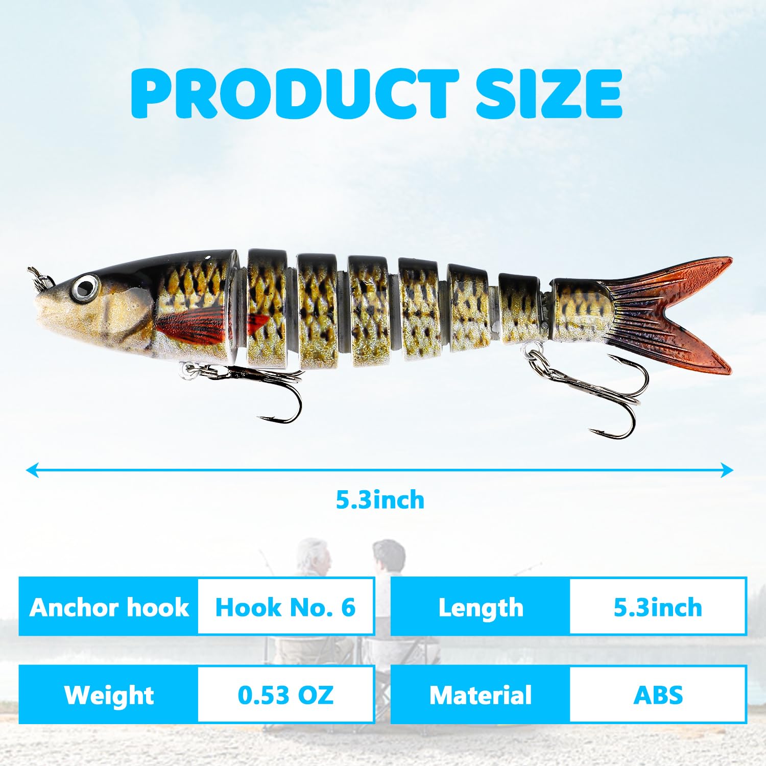 Close-up of anchor hook design on a lure