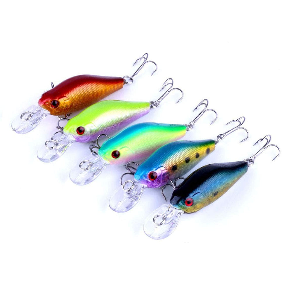 Fishing Lures 3D eyes crankbait popper for versatile fishing in fresh or saltwater.