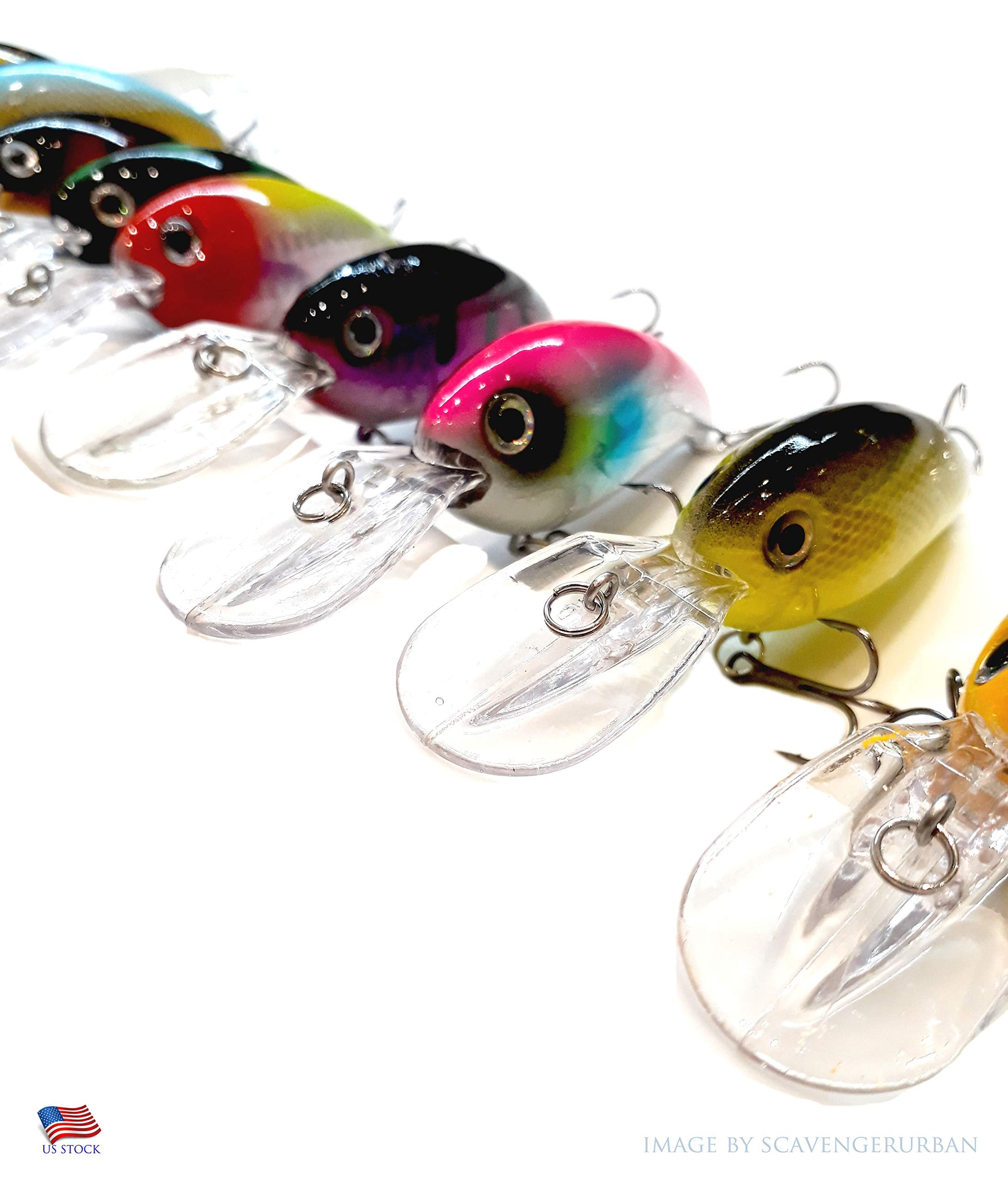 Fishing Lures 3D eyes life-like swimbait offers realistic swimming for bass.