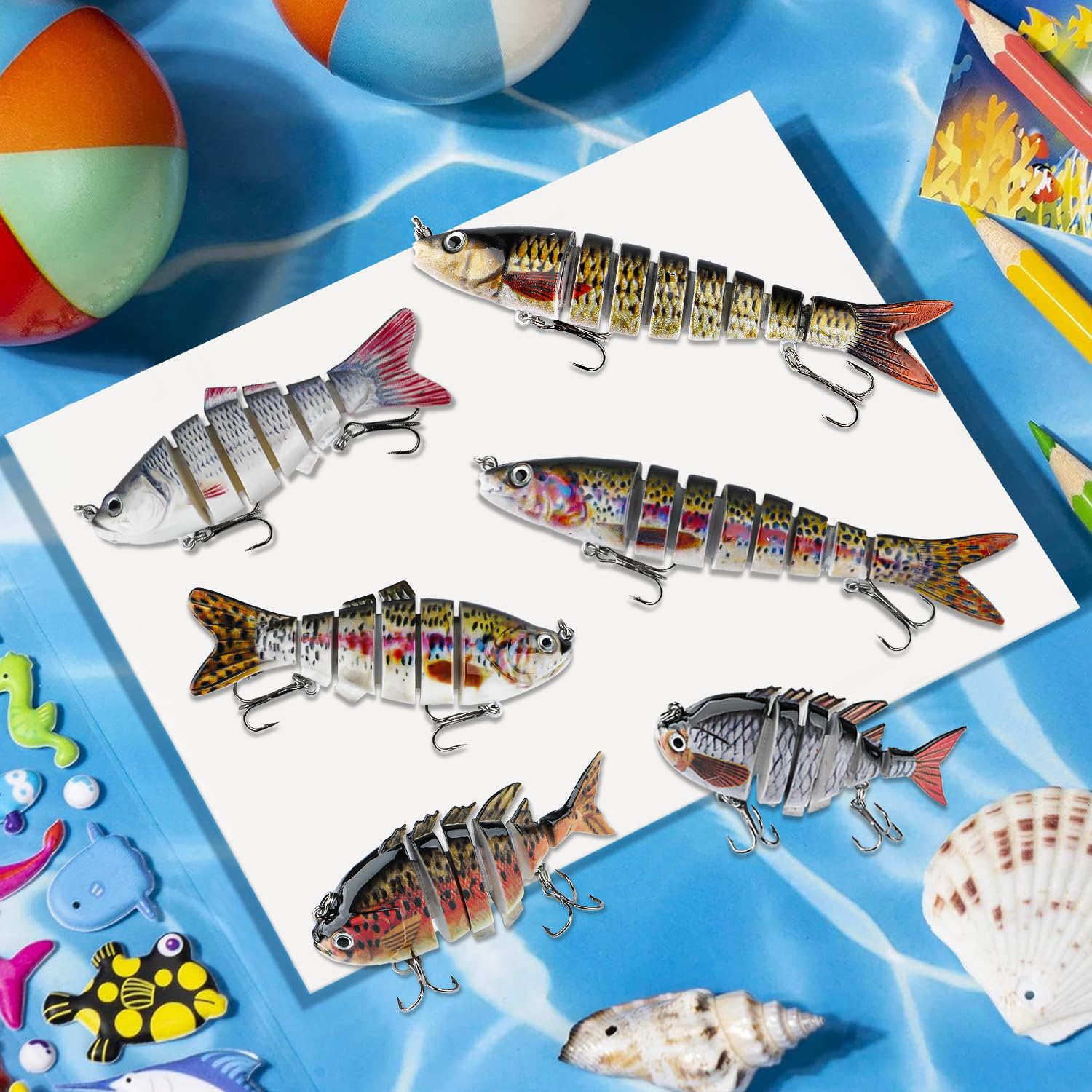 Lure attracting freshwater species like bass and trout